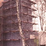 Fotografie der Fassadenrenovierung 1984. Foto: Fred Maier